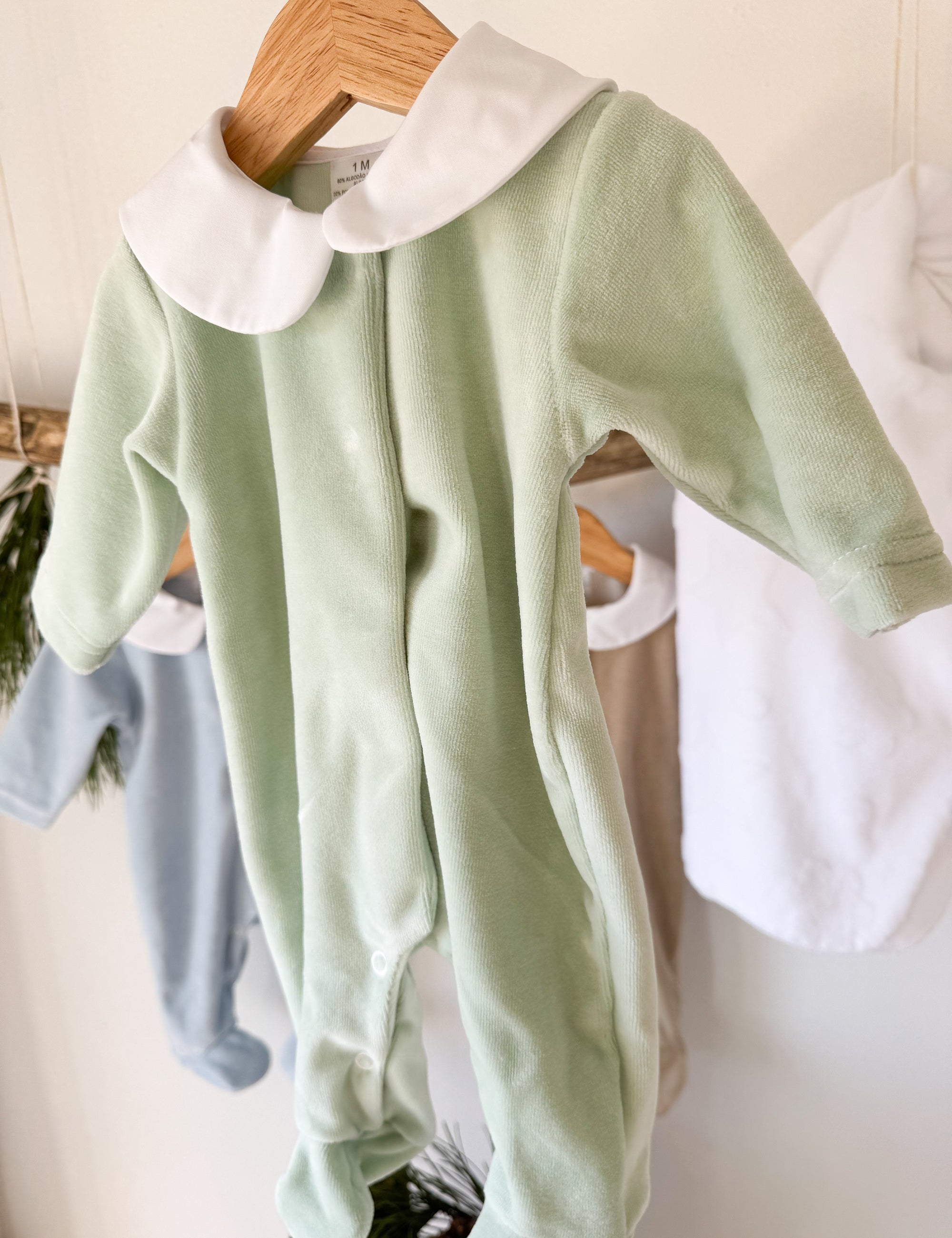 Babygrow Veludo Colarinho